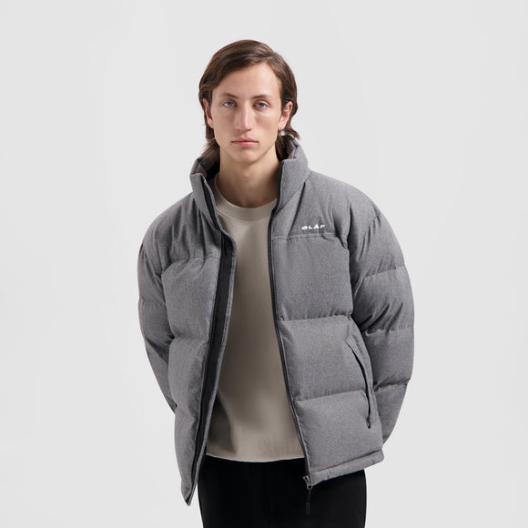 Puffer Wooly Jacket - Grey
