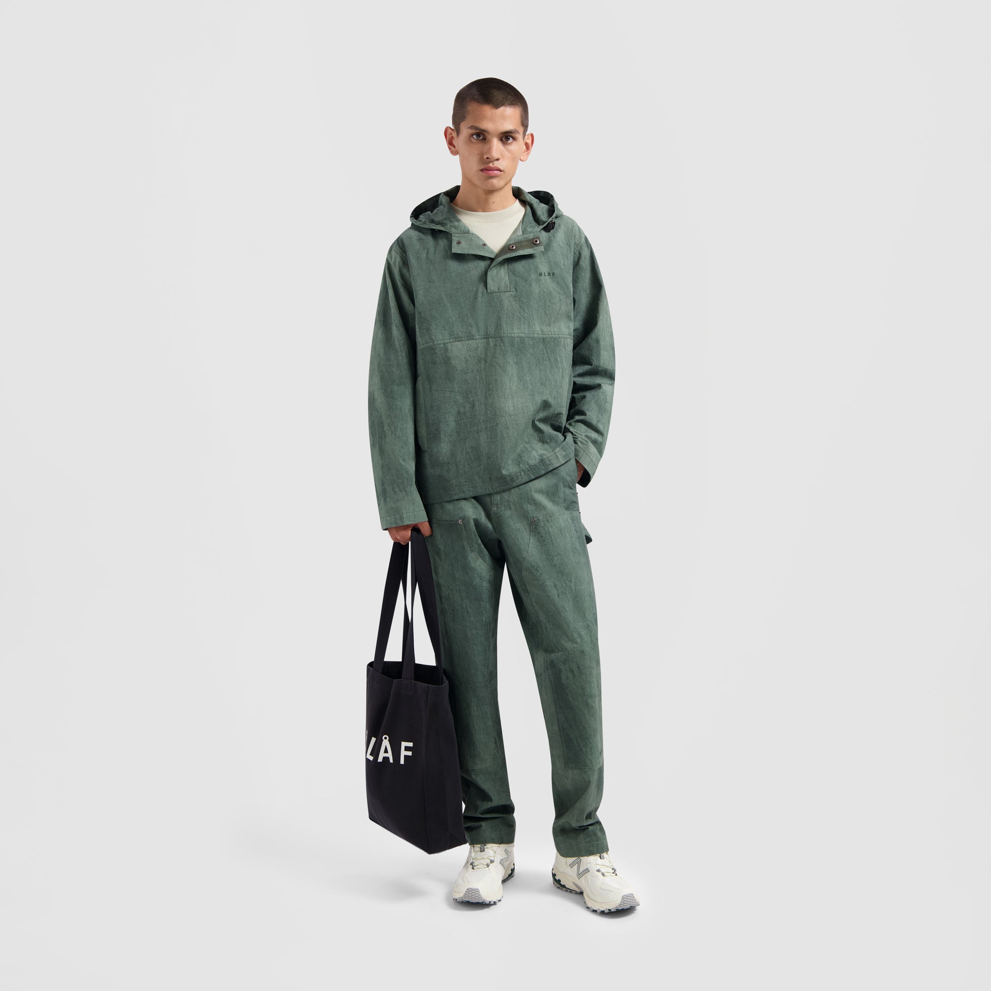 Garment Dyed Anorak - Green
