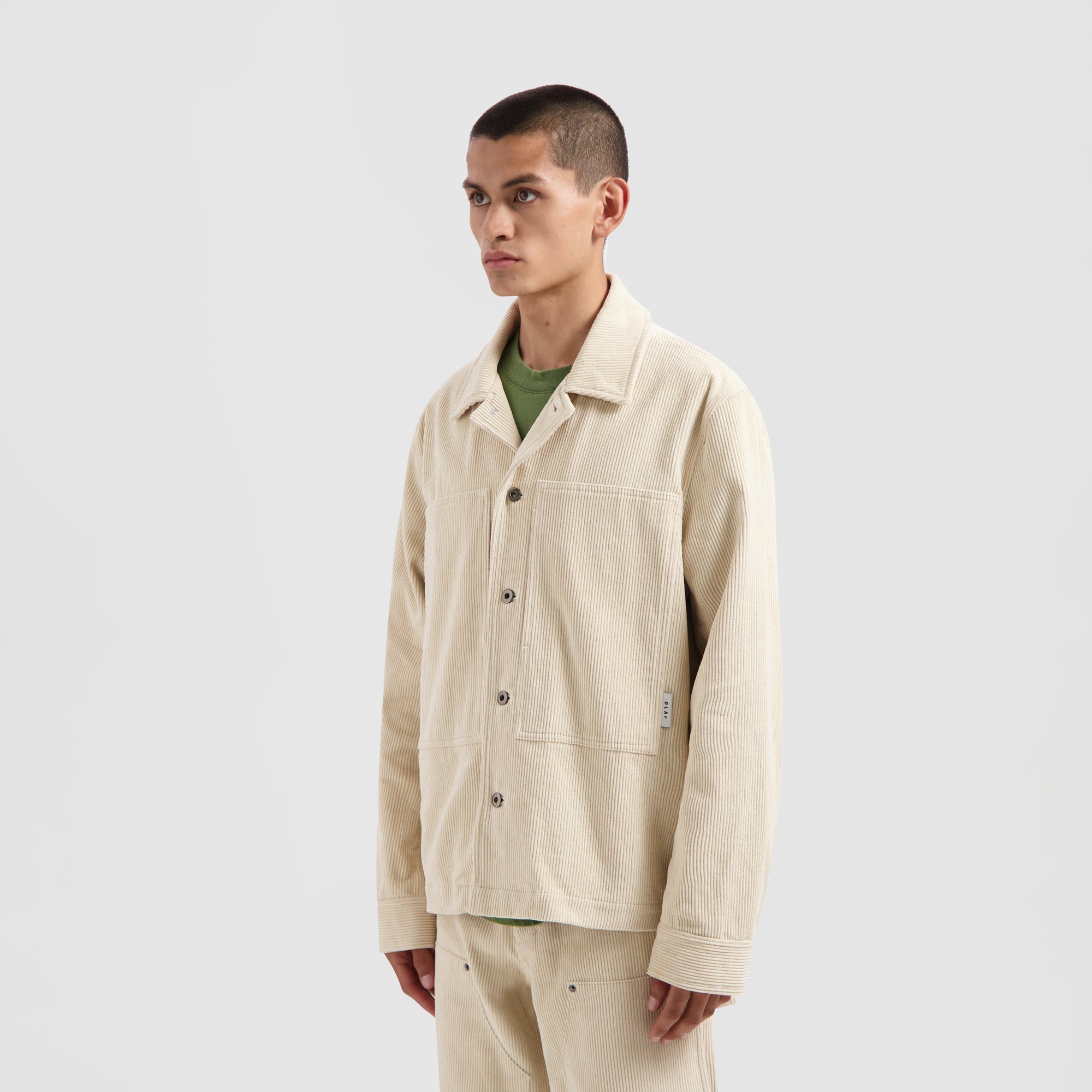 Corduroy Overshirt - Off White