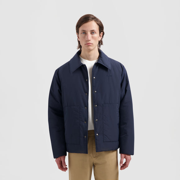 Padded Coach Jacket - Navy