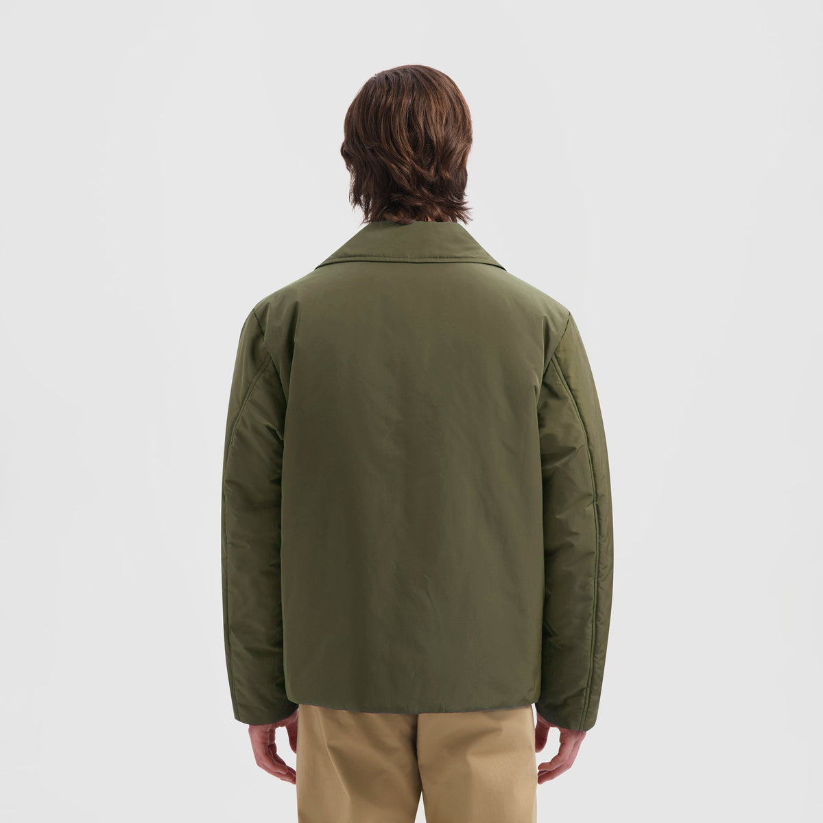 OLAF PADDED COACH JACKET | OLIVE GREEN