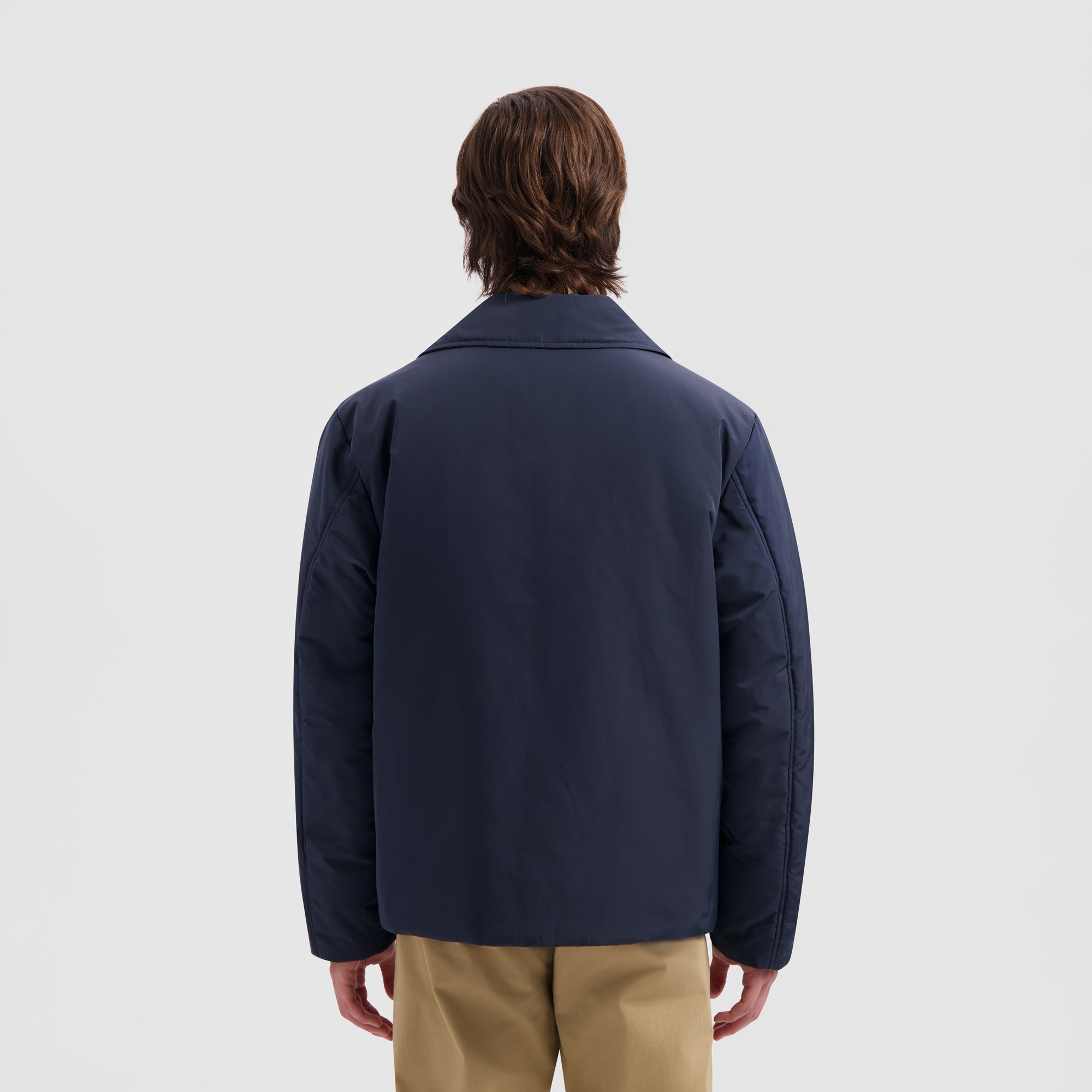 Padded Coach Jacket - Navy