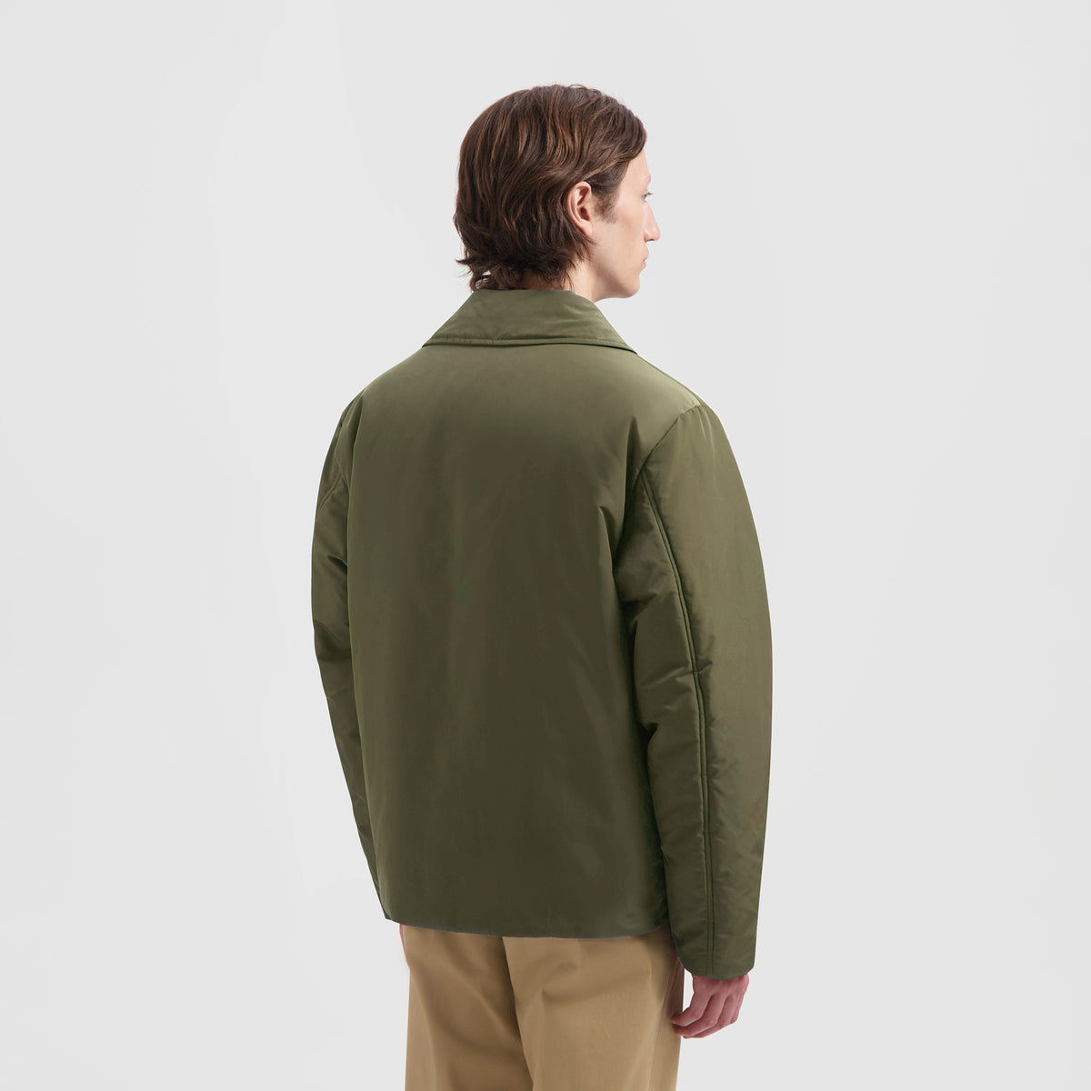 OLAF PADDED COACH JACKET | OLIVE GREEN