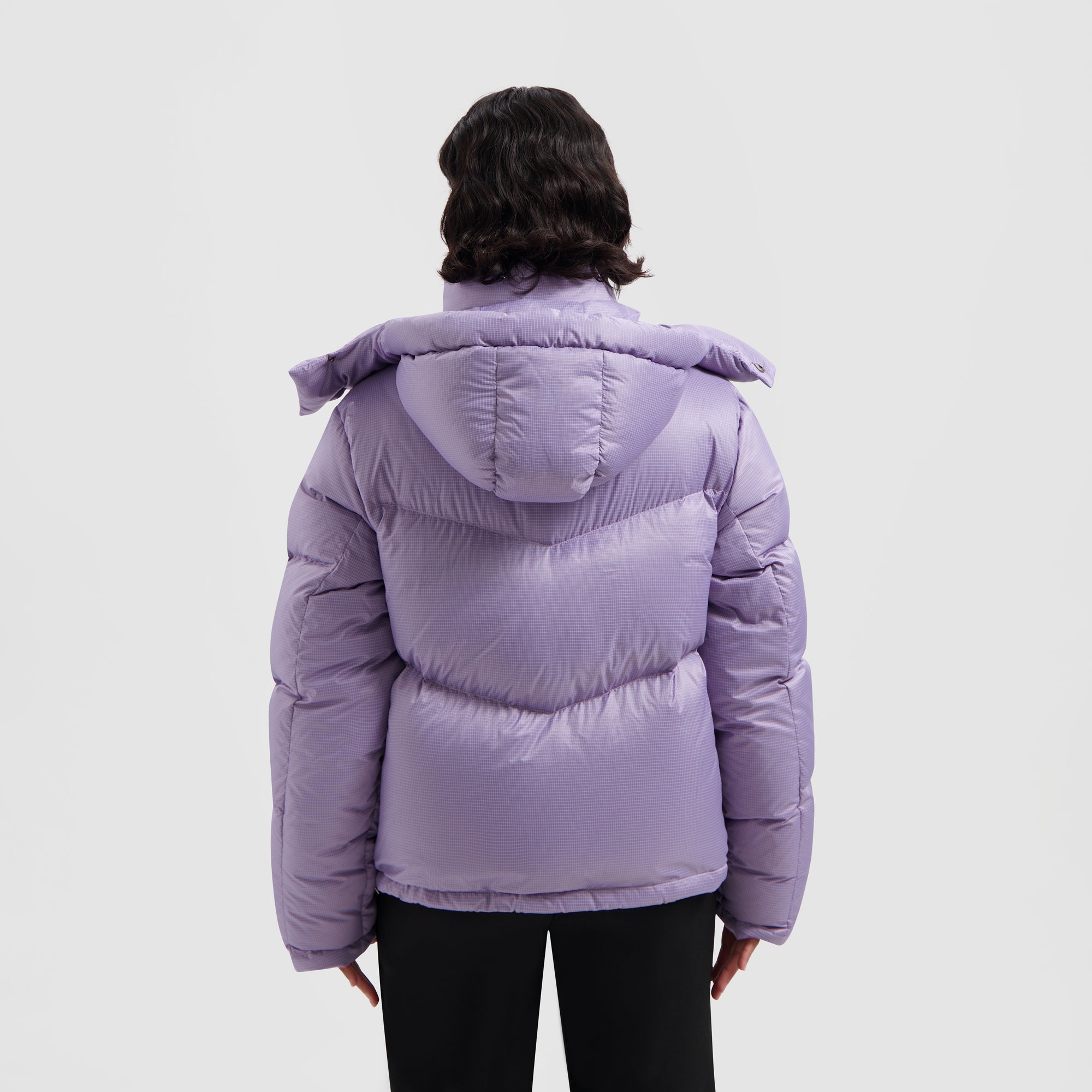 WMN Chevron Puffer Jacket - Light Purple