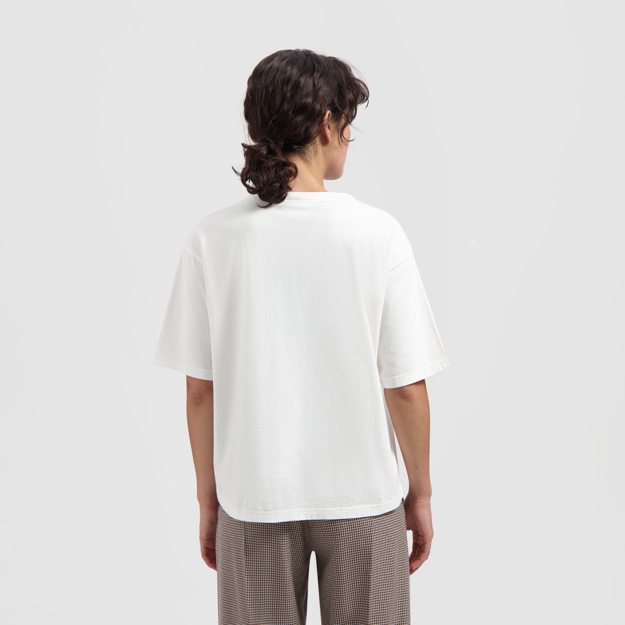 WMN Stencil Boxy Tee - Off White