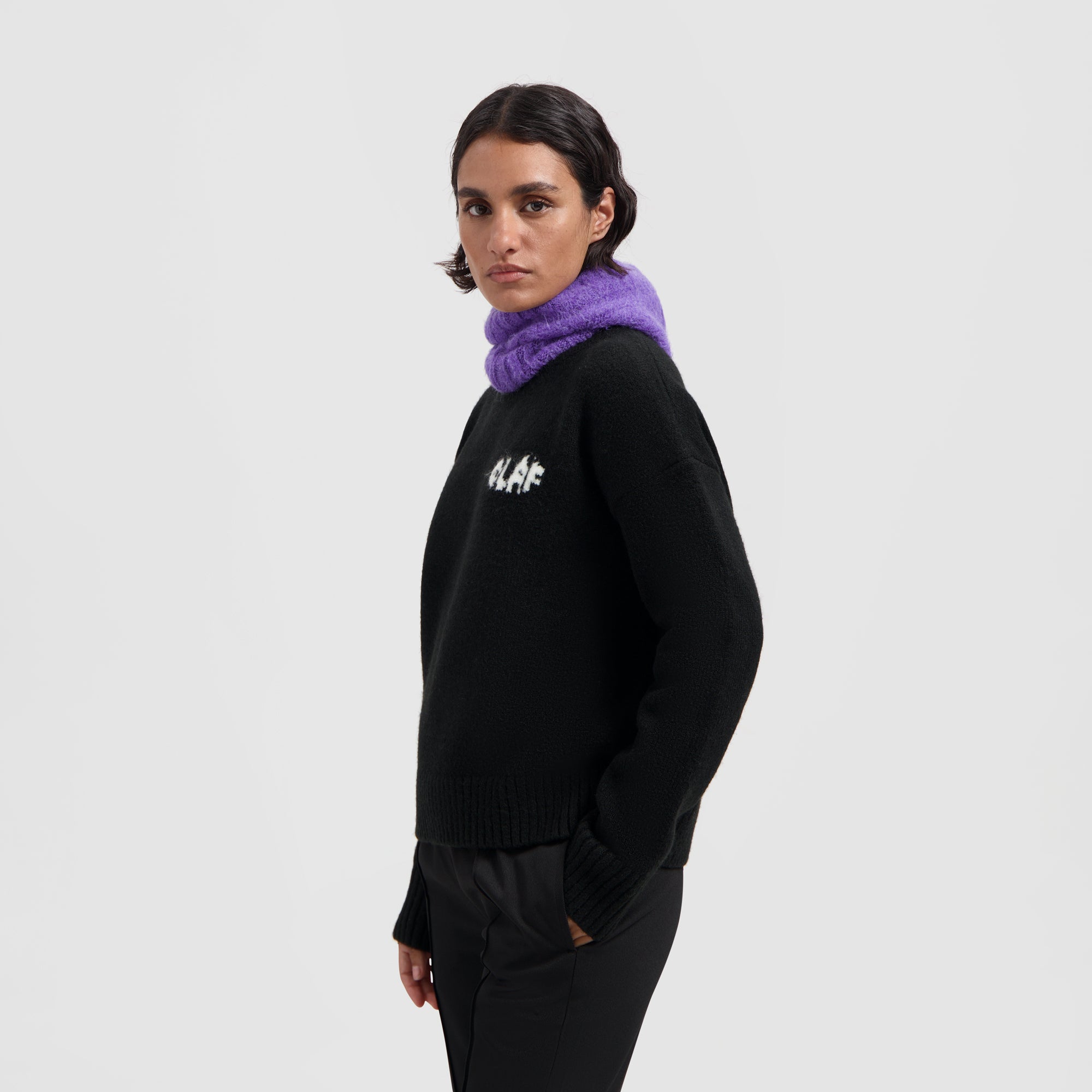 Rib Balaclava - Purple