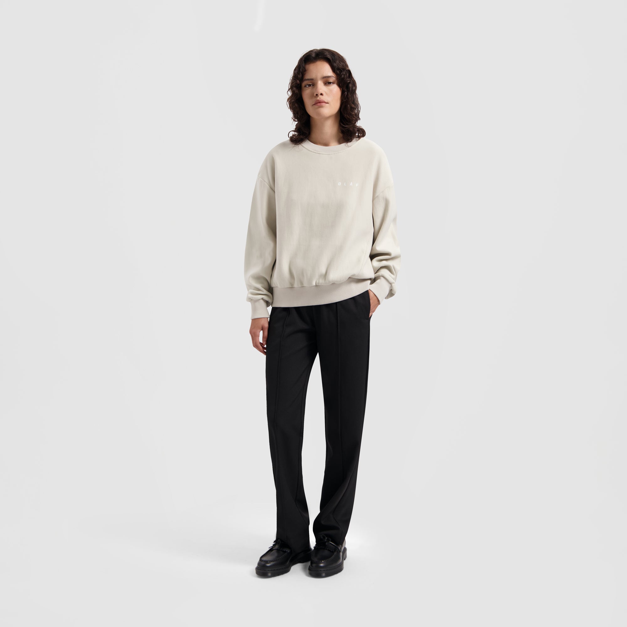 WMN Pixel Face Crewneck - Cement
