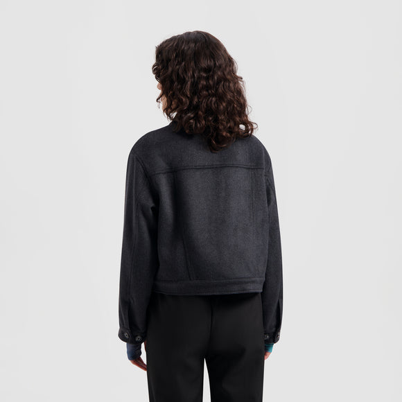 WMN Trucker Jacket - Dark Grey