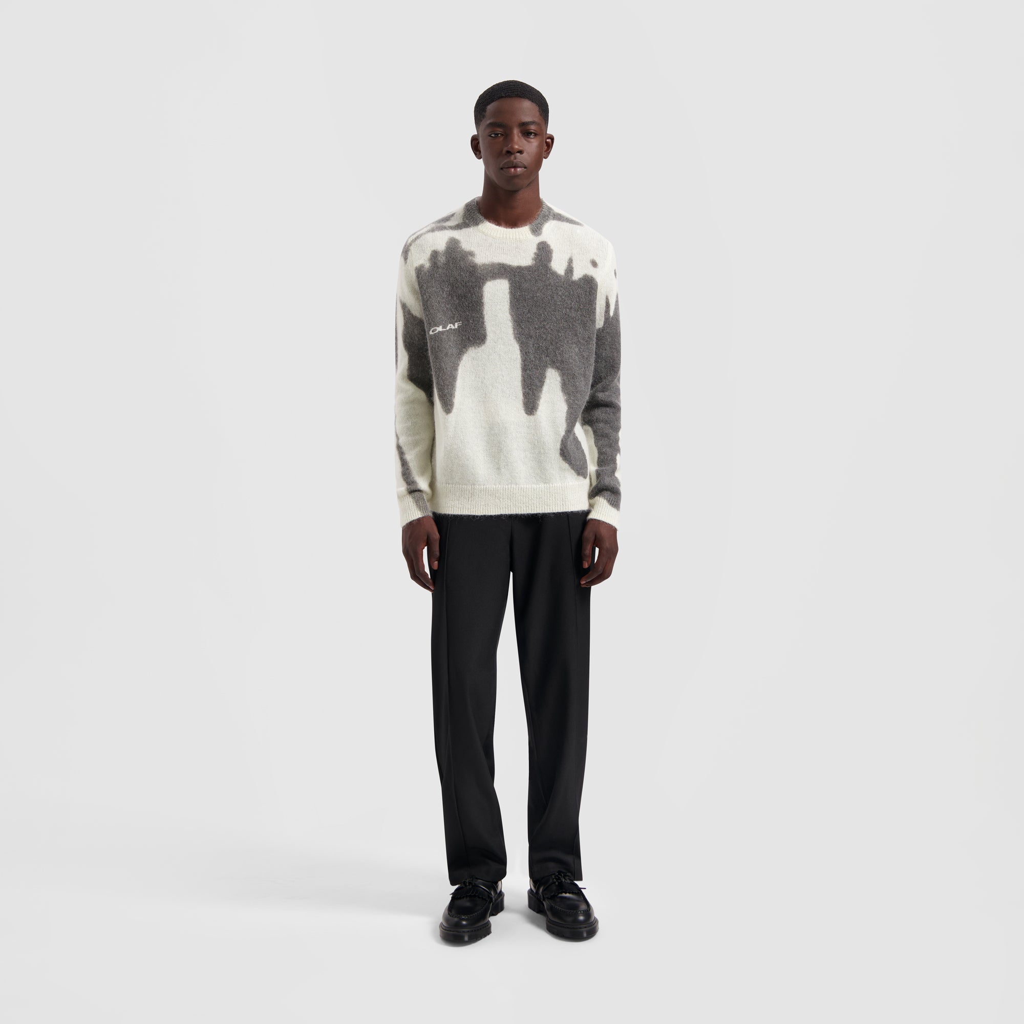 Passenger Mohair Knit Crewneck - Off White
