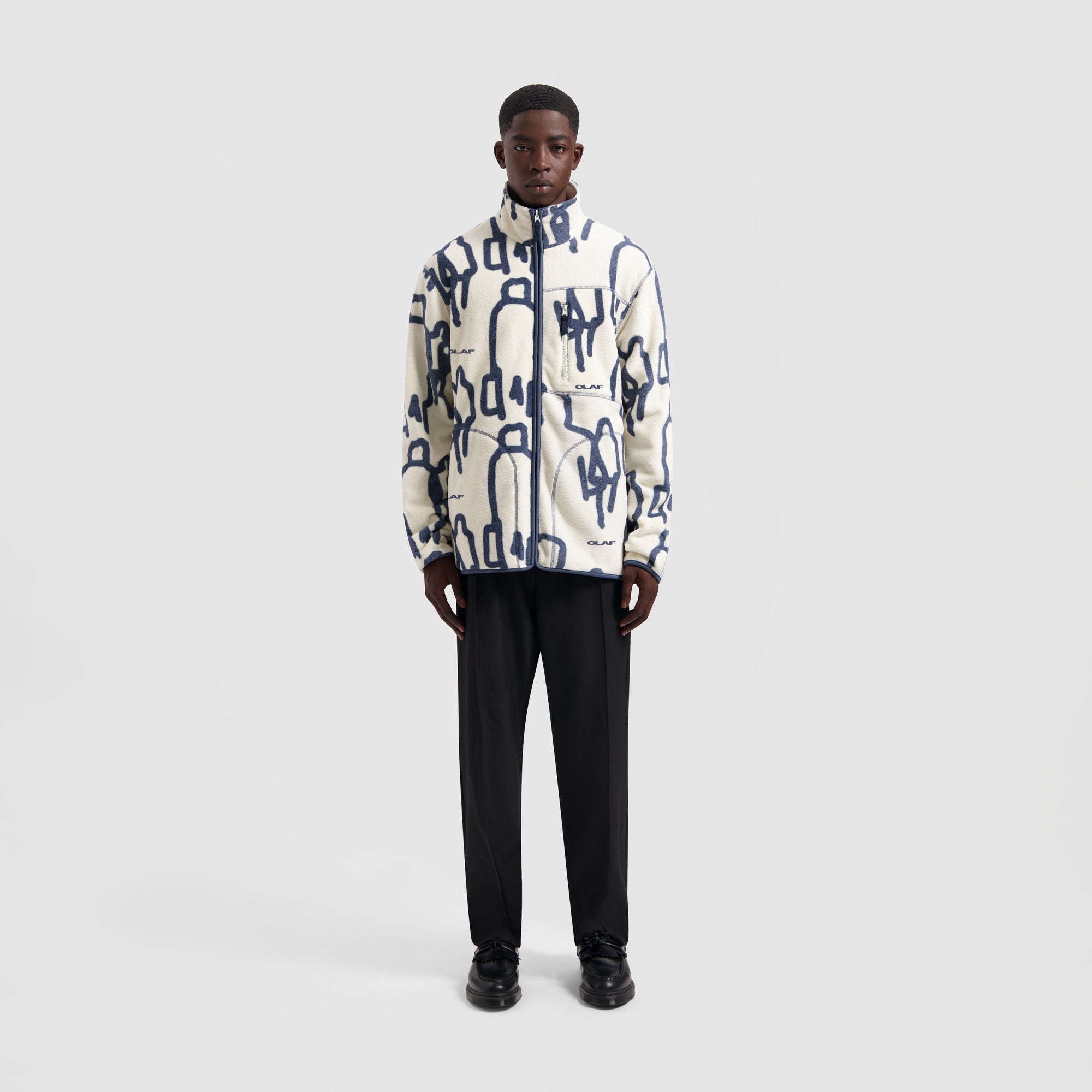 Passenger Zip Up Fleece - White