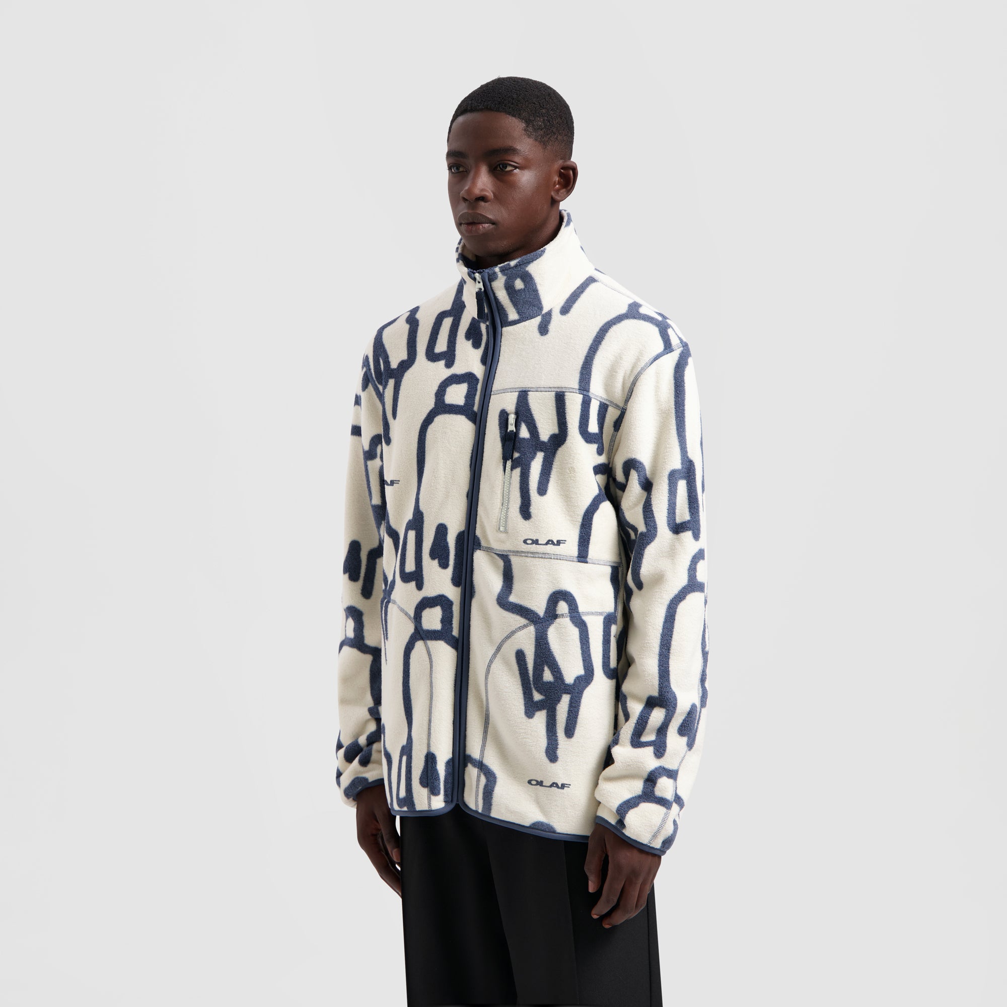 Passenger Zip Up Fleece - White