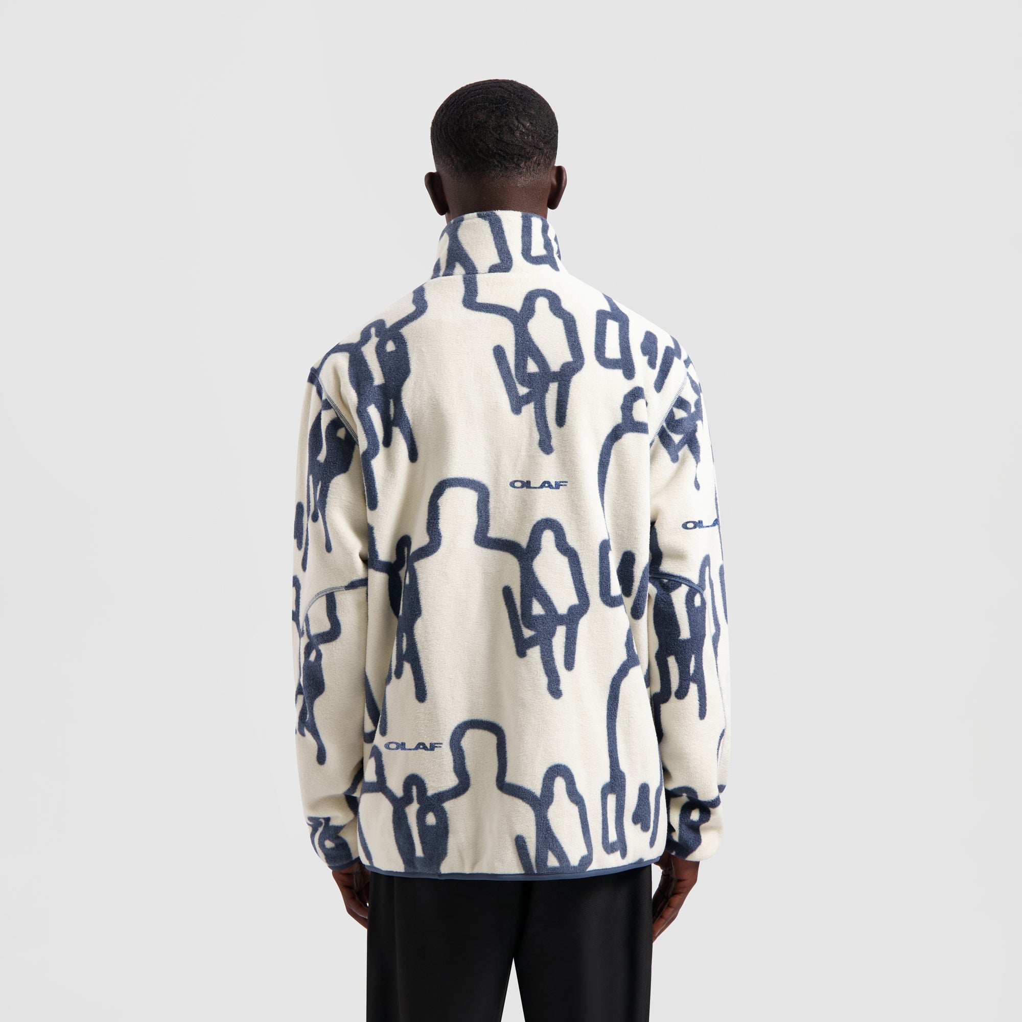 Passenger Zip Up Fleece - White