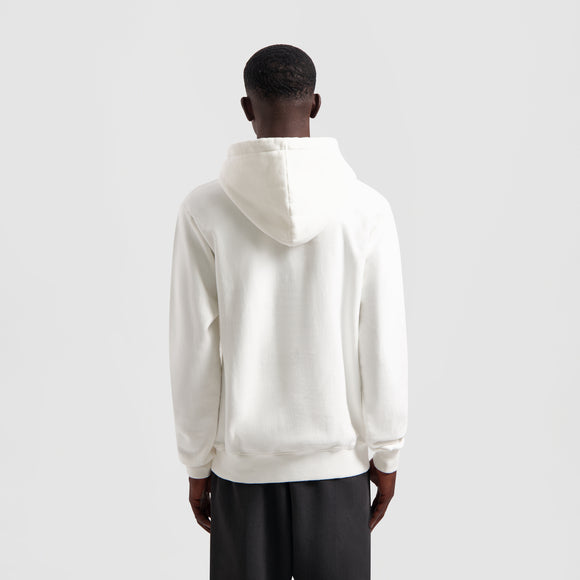 Blur Logo Hoodie - White