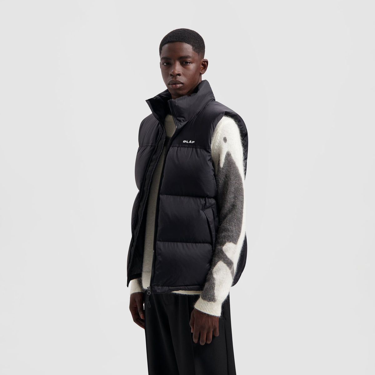 OLAF PUFFER VEST | BLACK