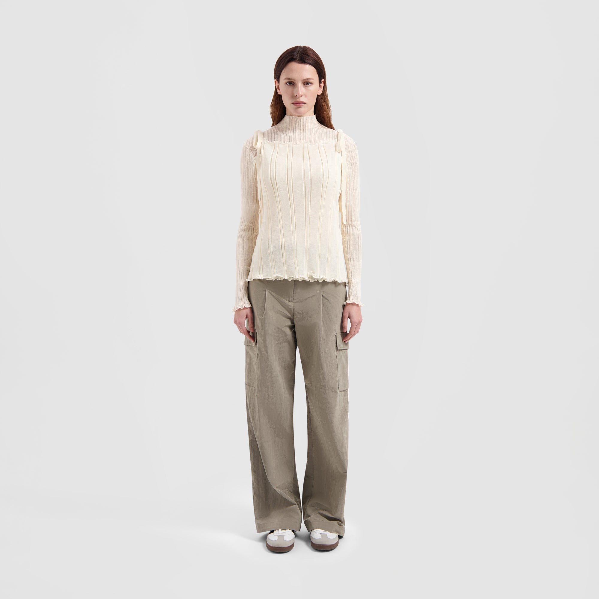 WMN Nylon Cargo Pants - Grey