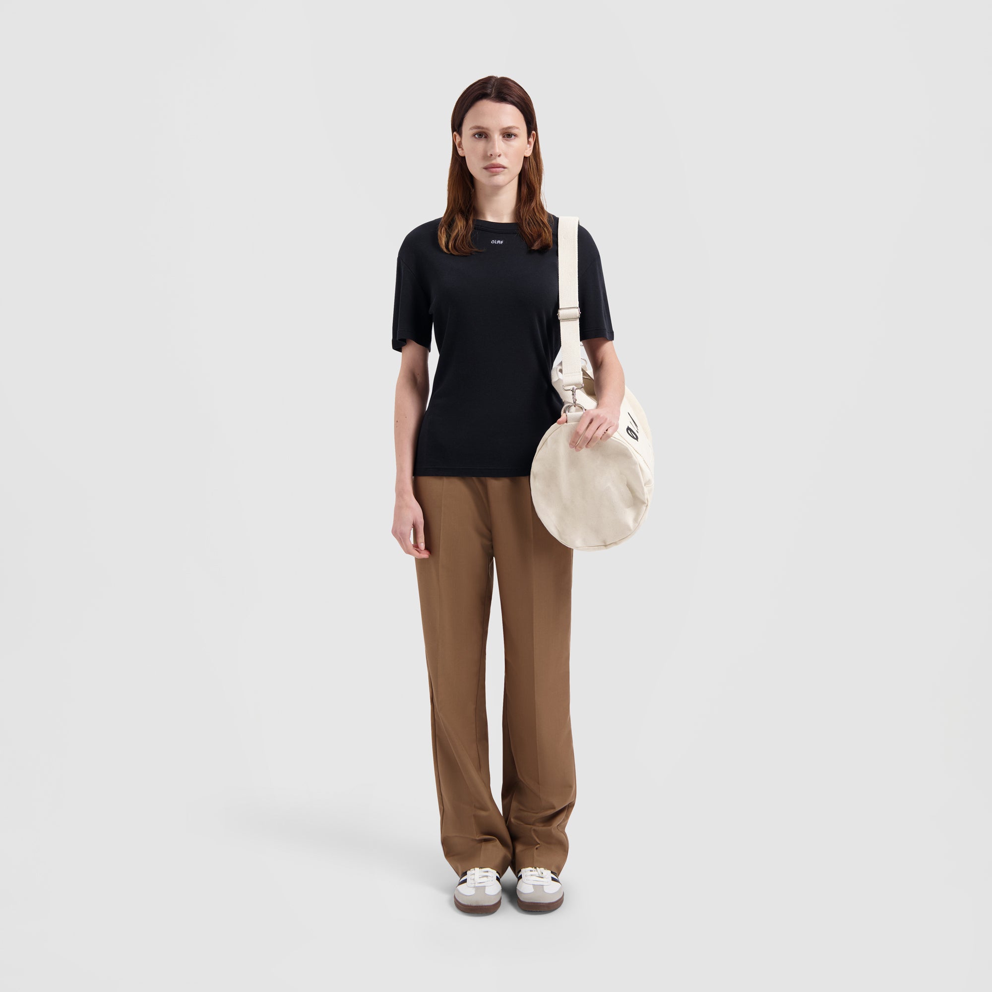 WMN Mini Logo Slim Tee - Black