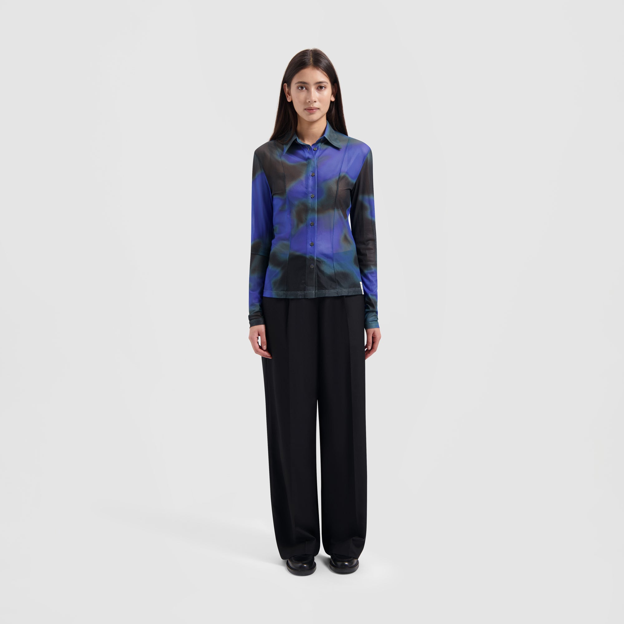 WMN Jellyfish Slim Shirt - Blue