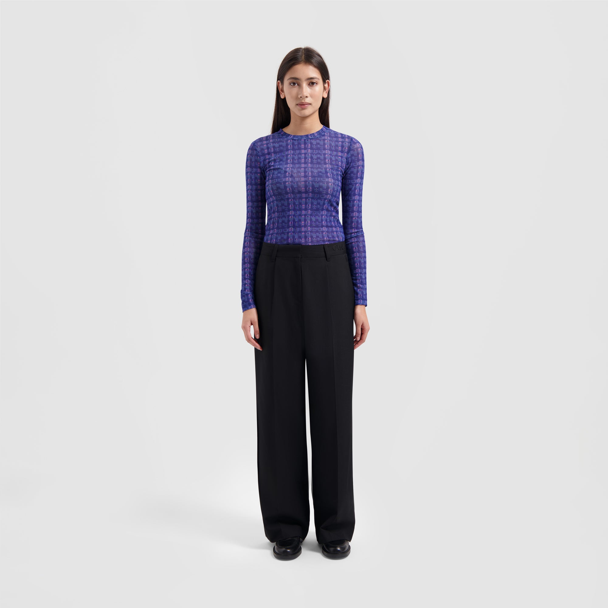 WMN Window Check Top - Blue