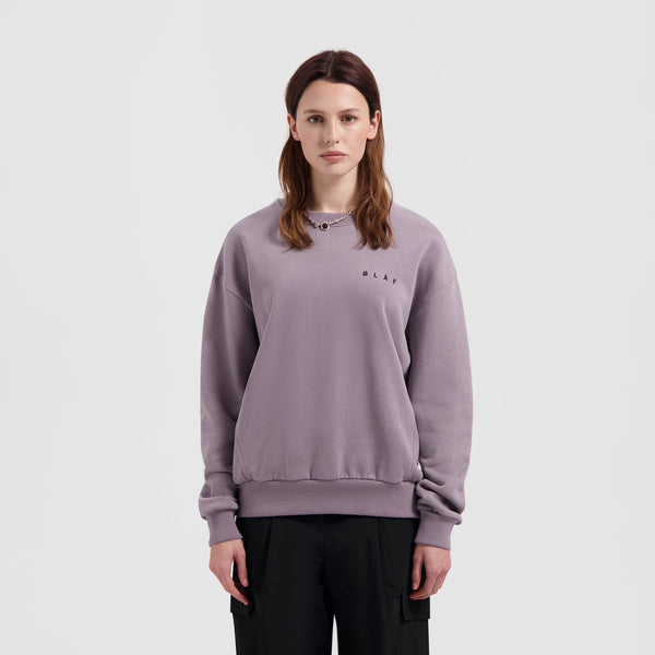 WMN Face Chainstitch Crewneck - Stone Grey
