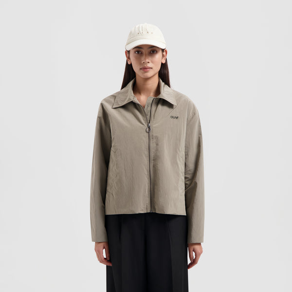 WMN Zipped Nylon Jacket - Grey