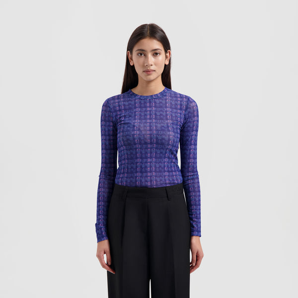 WMN Window Check Top - Blue