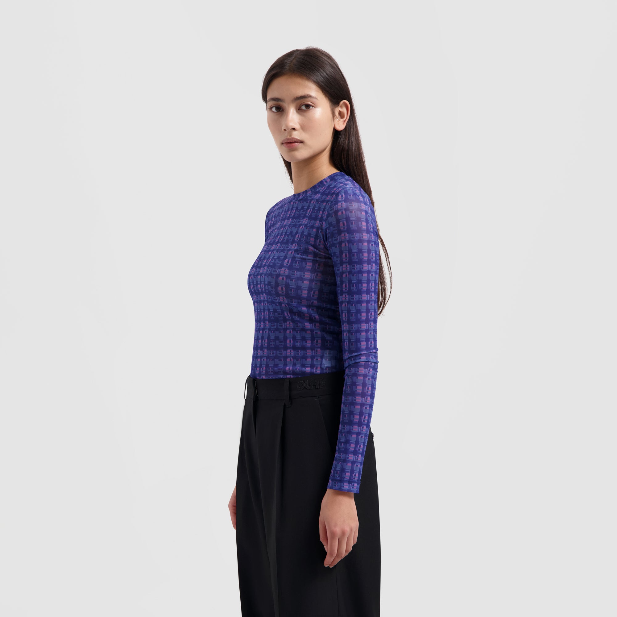 WMN Window Check Top - Blue