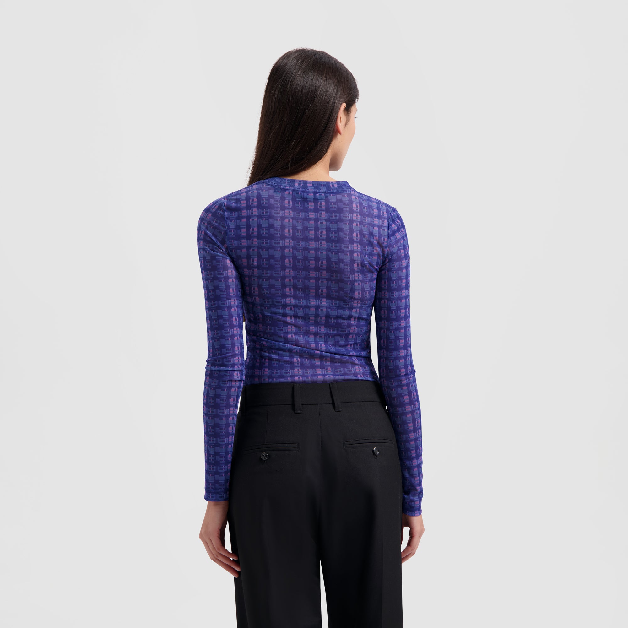 WMN Window Check Top - Blue