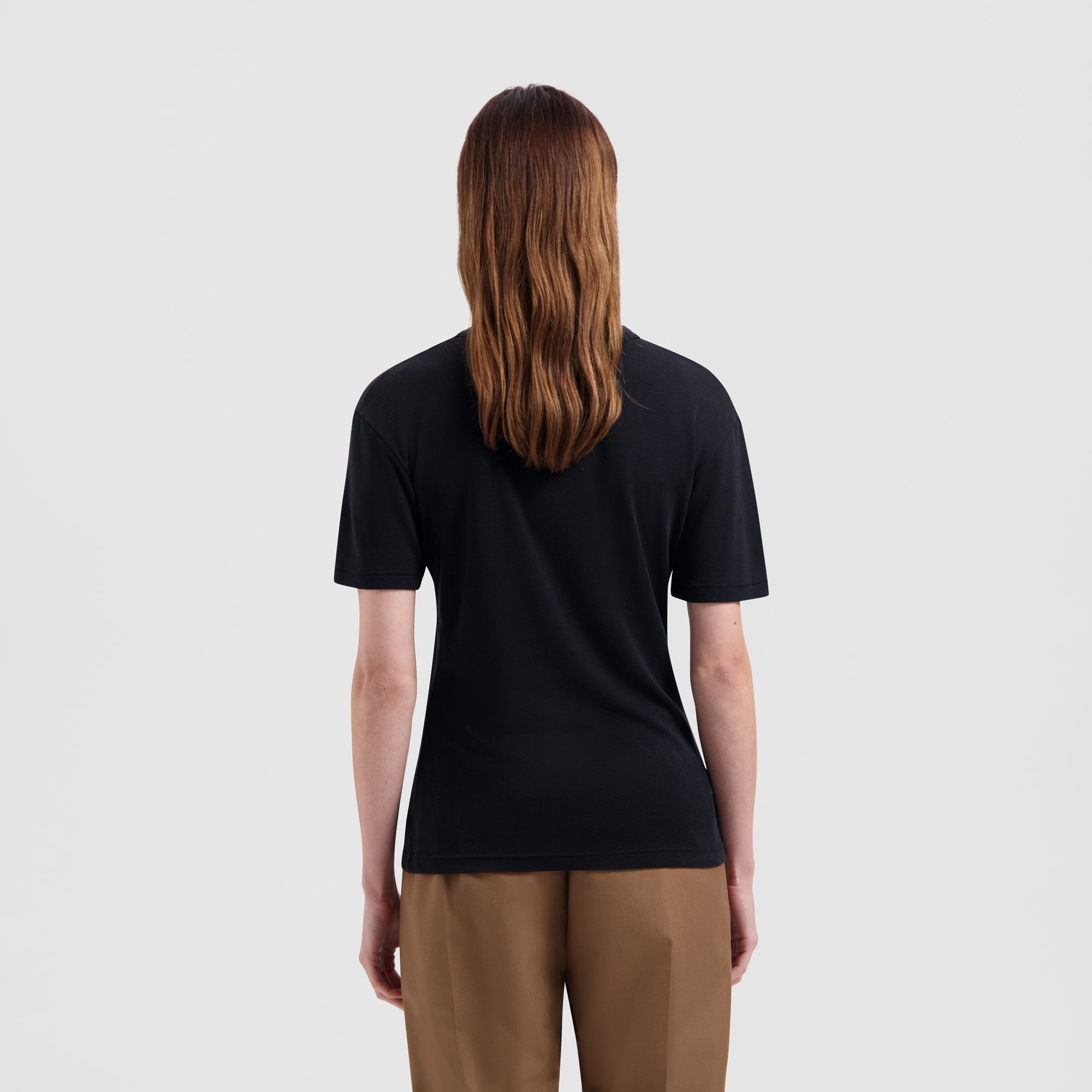 WMN Mini Logo Slim Tee - Black