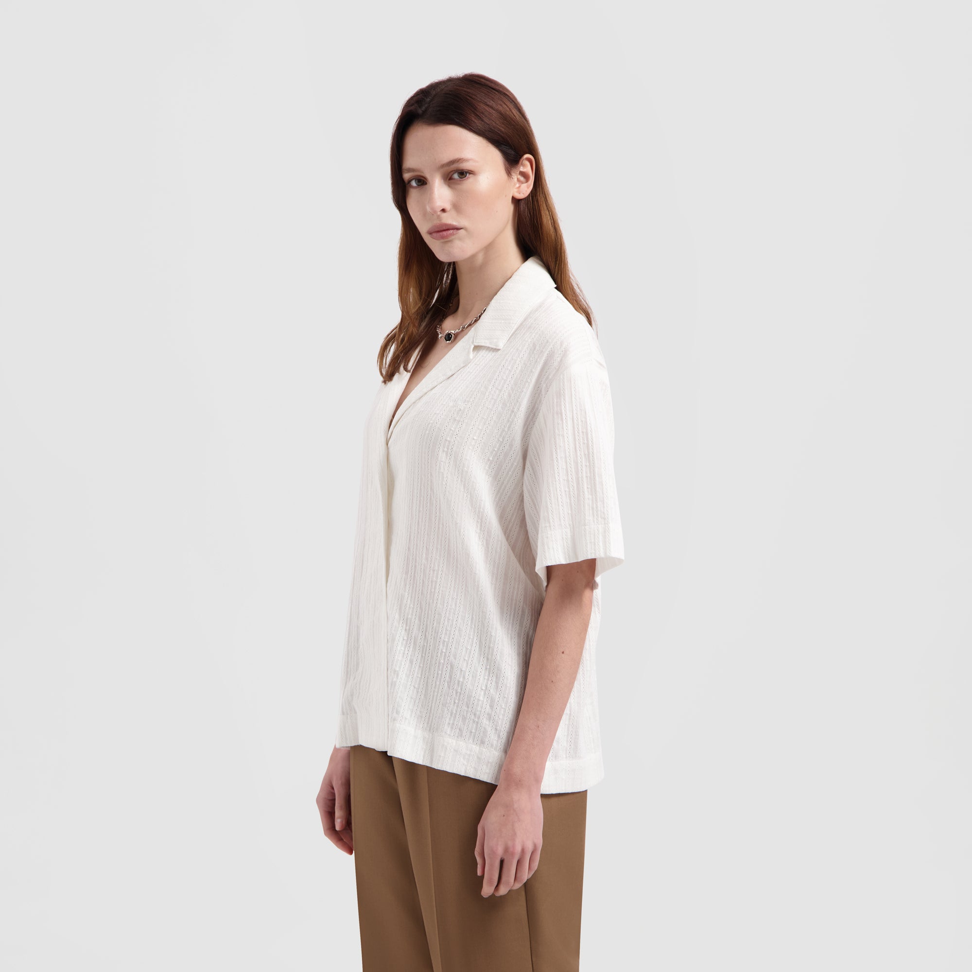 WMN Camp Shirt - Optical White