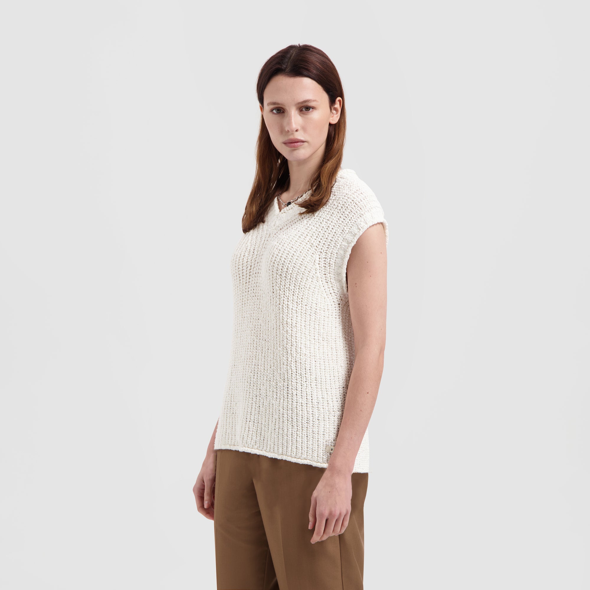 WMN Slub Vest - Off White