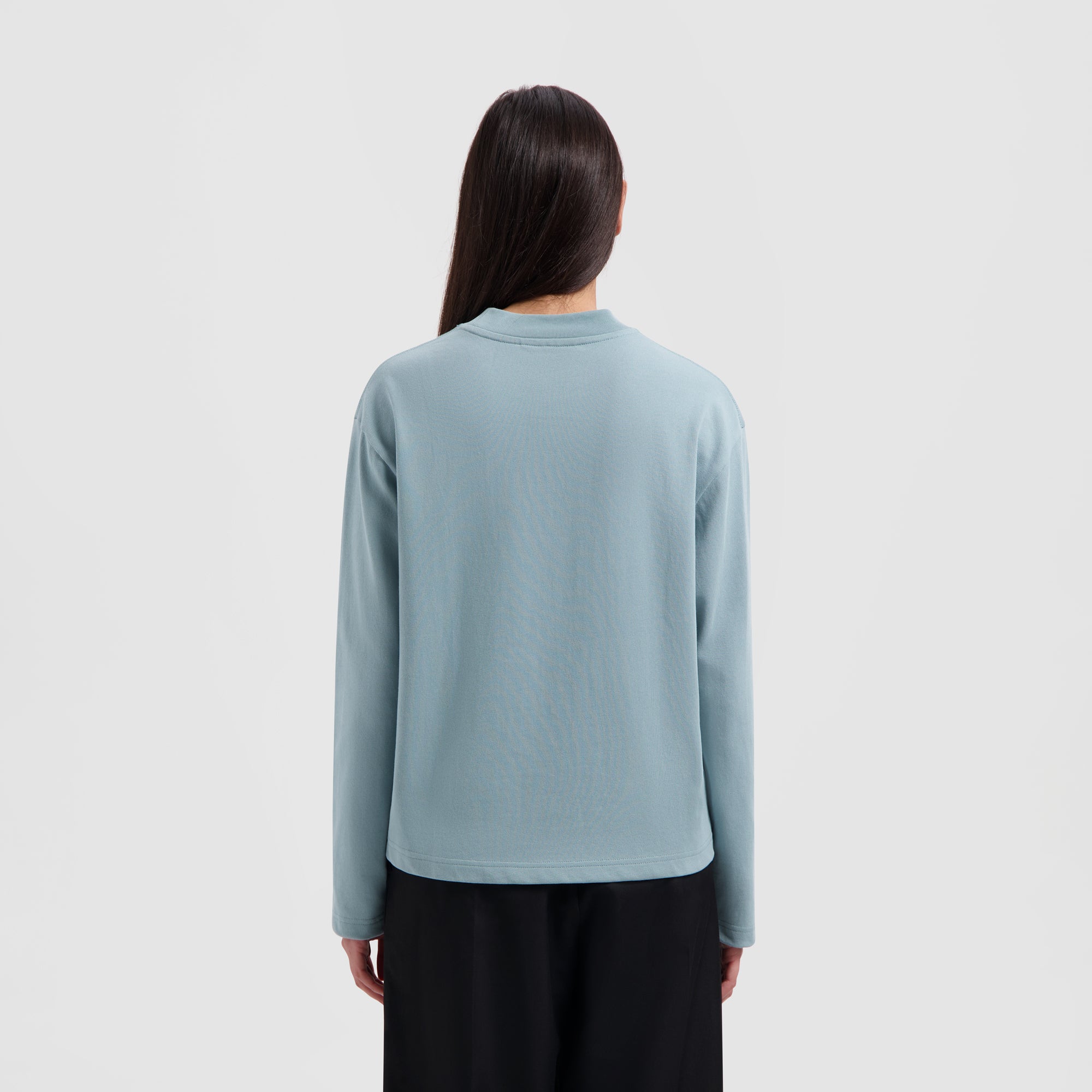 WMN Outline Logo LS - Light Teal Blue