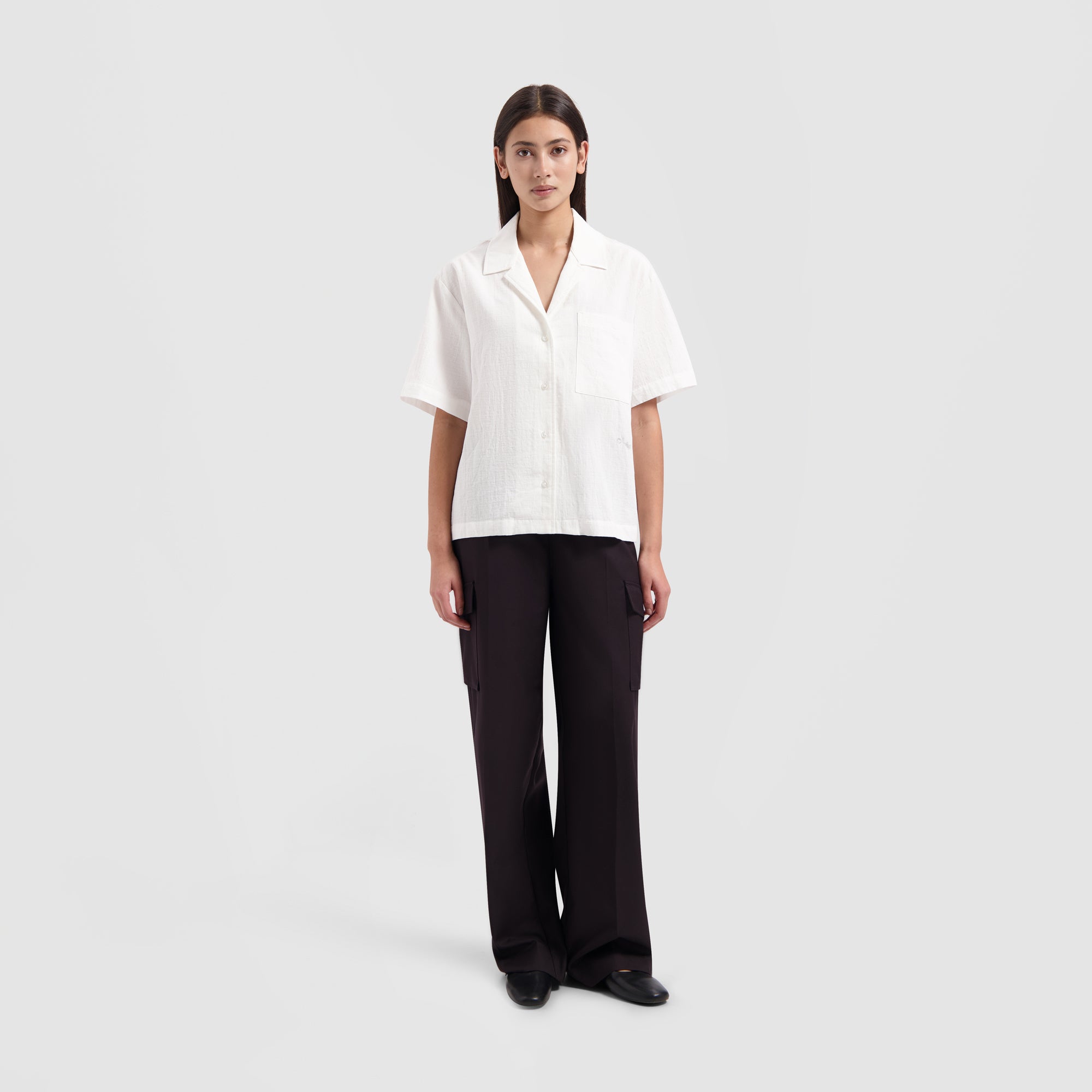 WMN Utility Shirt SS - White