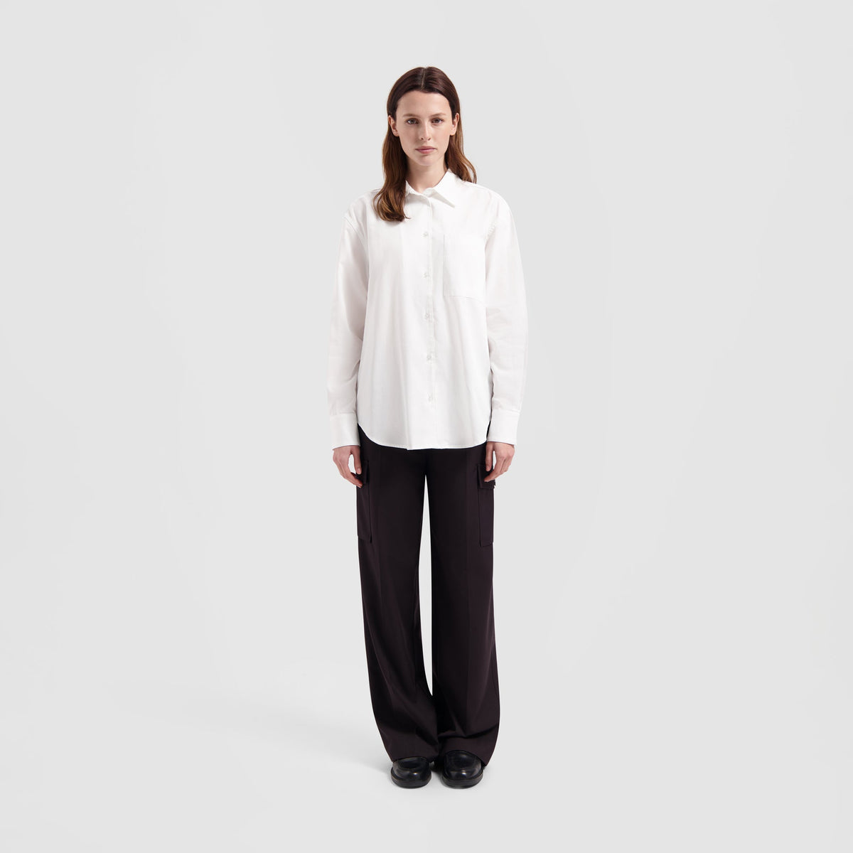 WMN DRAPEY SHIRT | WHITE