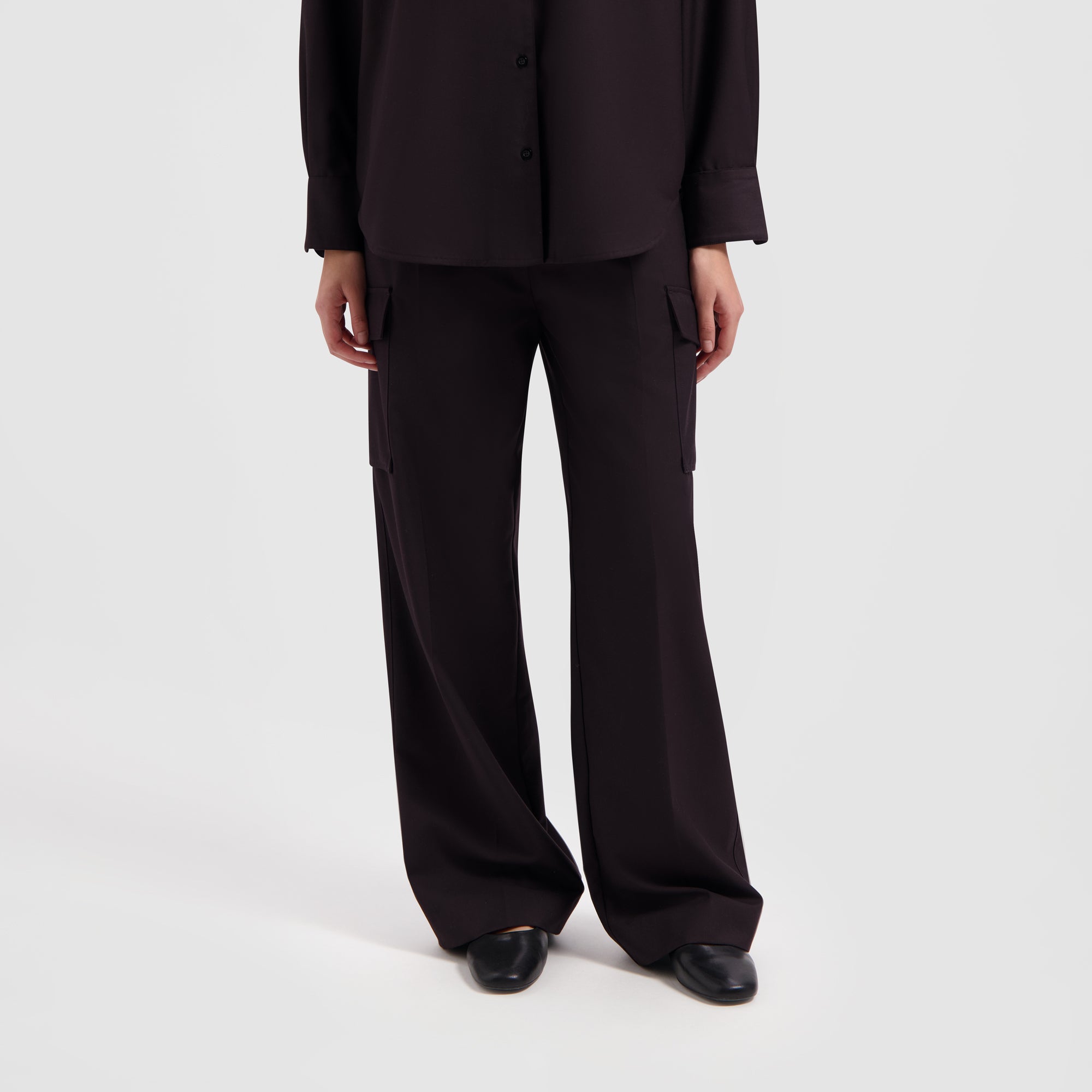 WMN Tailored Cargo Pants - Brown