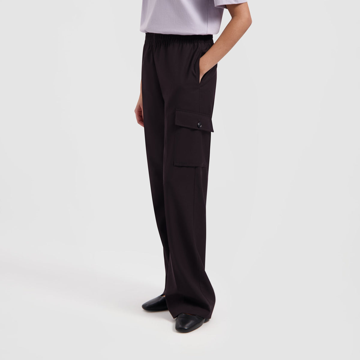 WMN TAILORED CARGO PANTS | BROWN