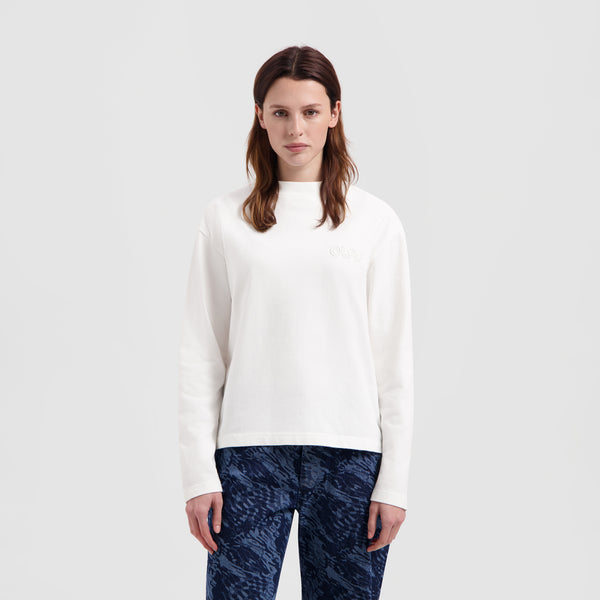 WMN Outline Logo LS - Optical White