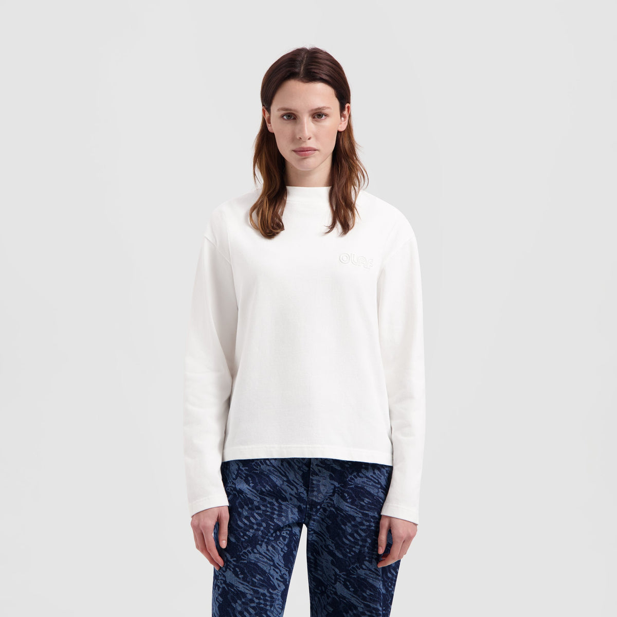 WMN OUTLINE LOGO LS | OPTICAL WHITE