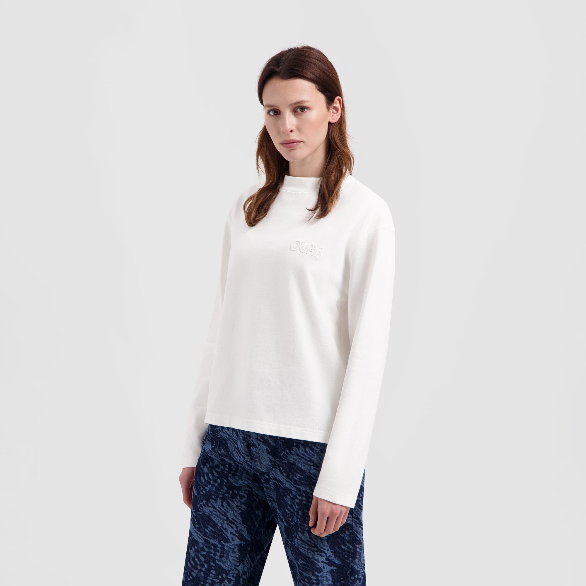 WMN Outline Logo LS - Optical White