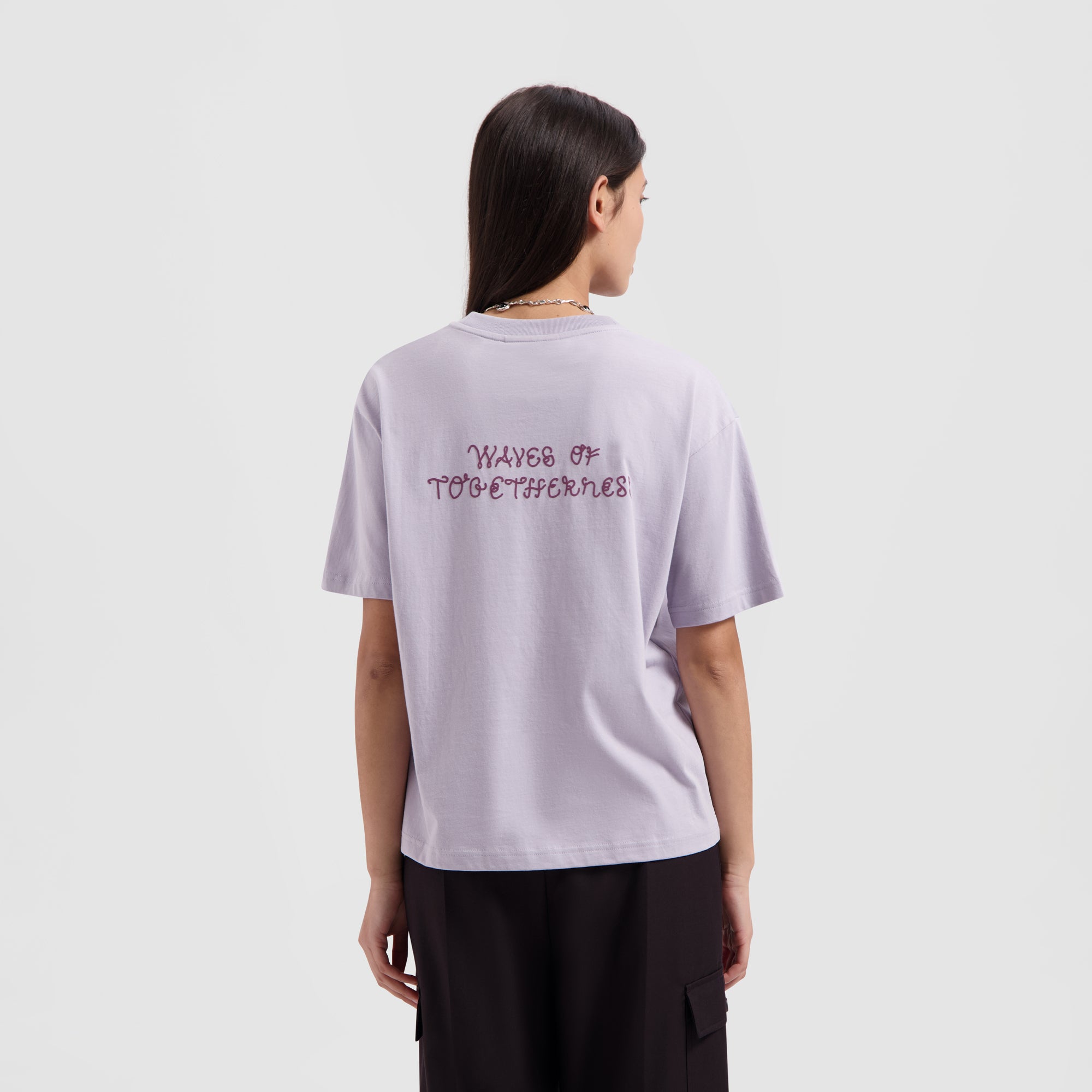 WMN Waves Tee - Washed Purple