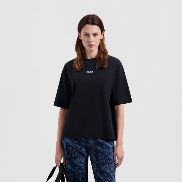 WMN Mini Logo Slim Tee - Black