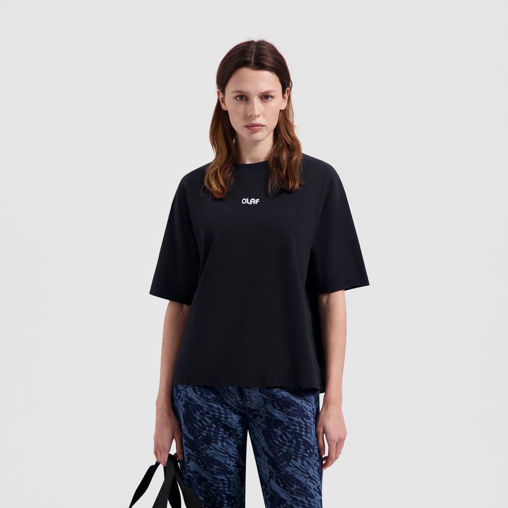 WMN MINI LOGO SLIM TEE | BLACK