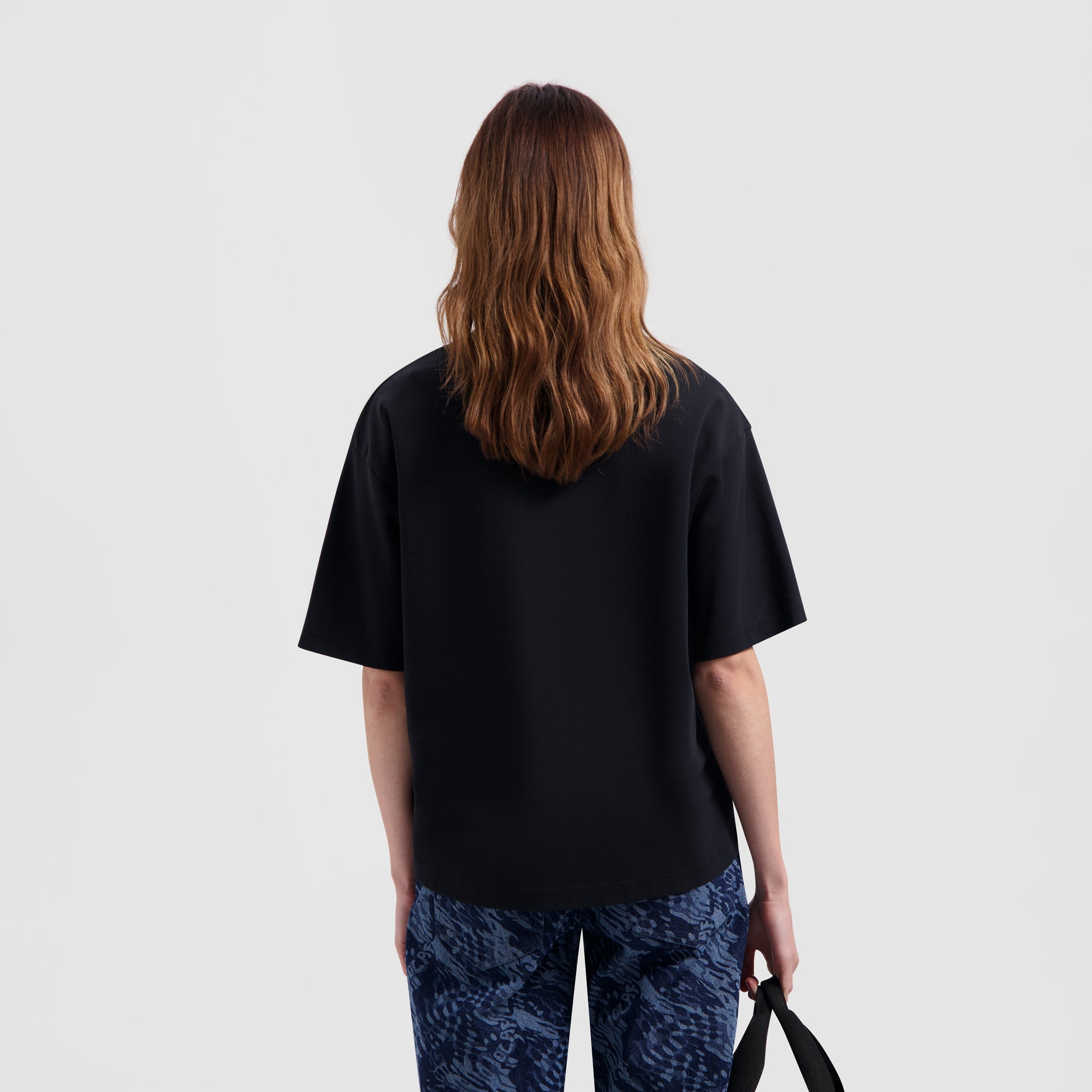 WMN Mini Logo Slim Tee - Black