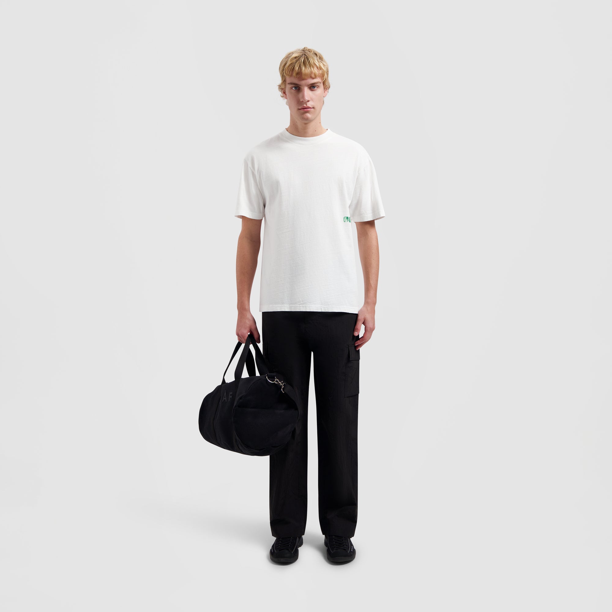 Watercolor Logo Slub Tee - Optical White