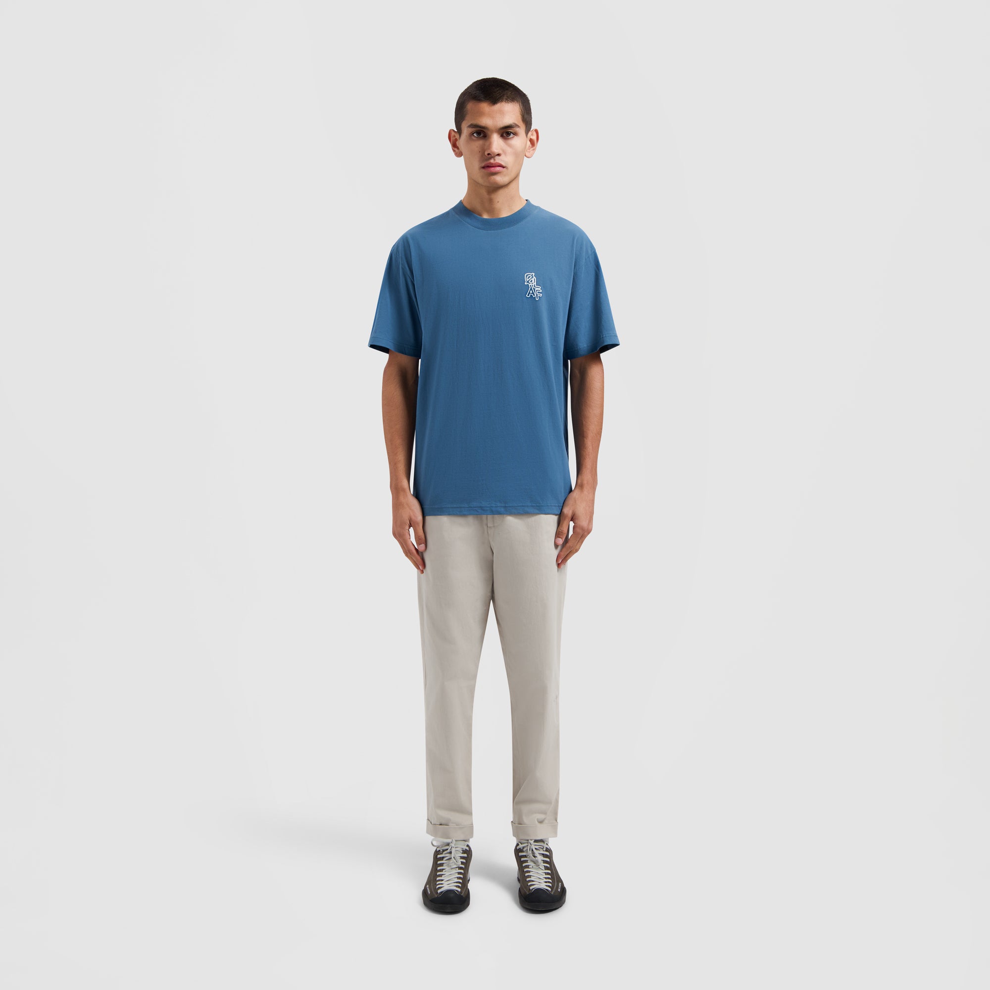 Slim Cotton Trouser - Light Grey