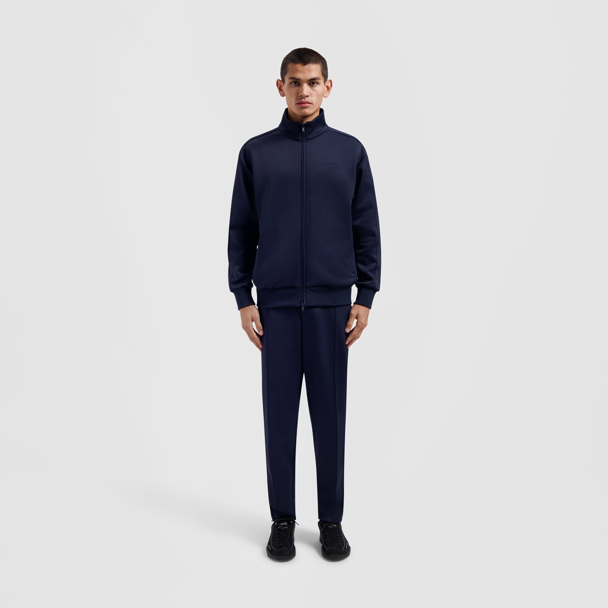 Pique Trousers - Navy