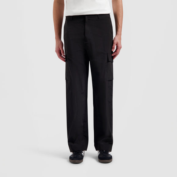 Nylon Cargo Pants - Black