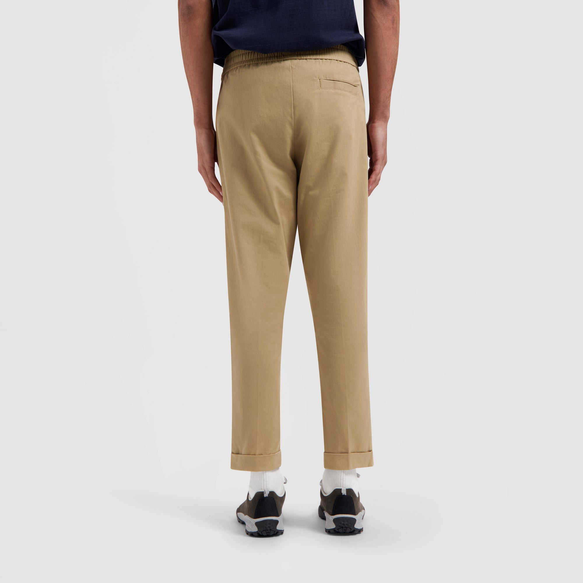 Slim Cotton Trouser - Khaki