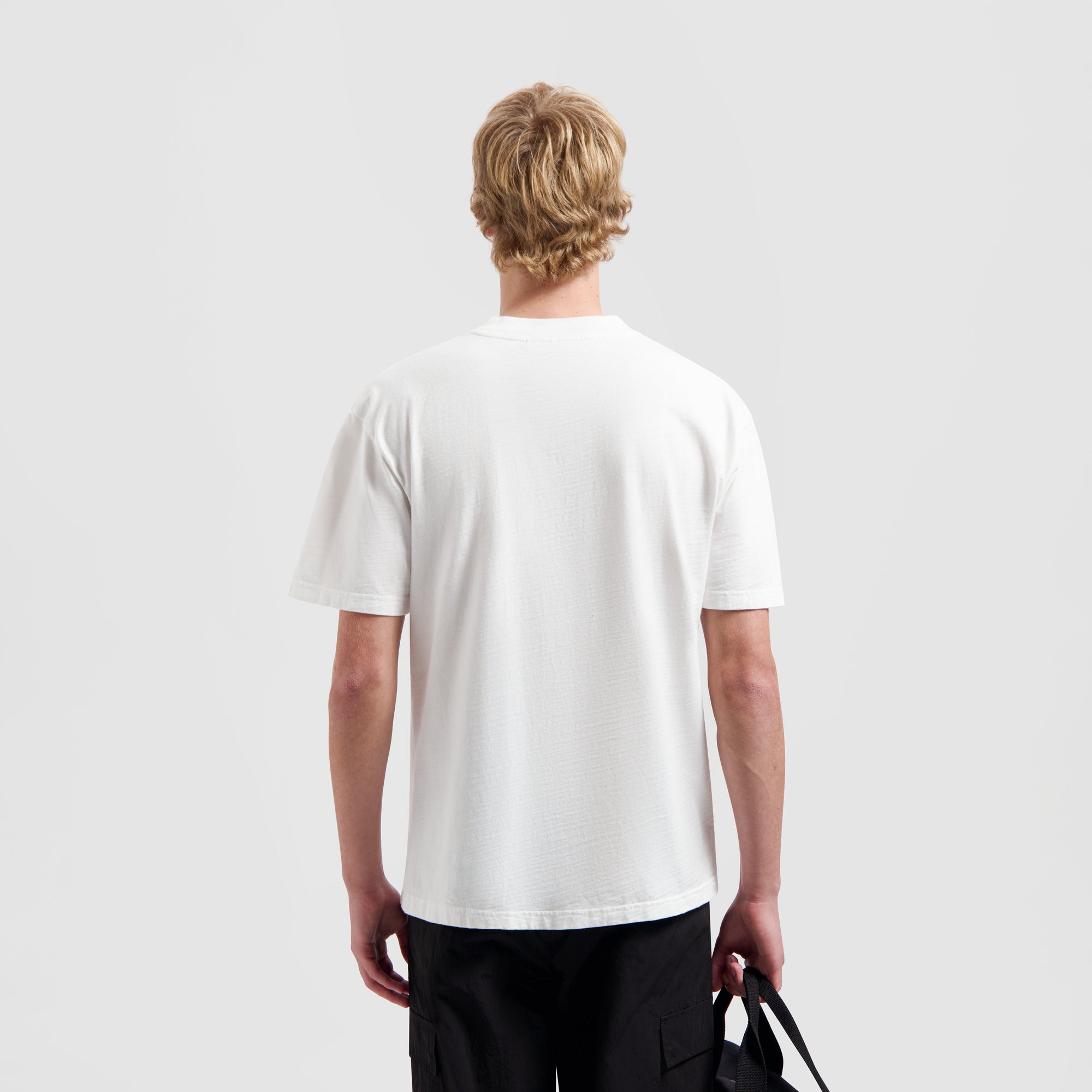Watercolor Logo Slub Tee - Optical White