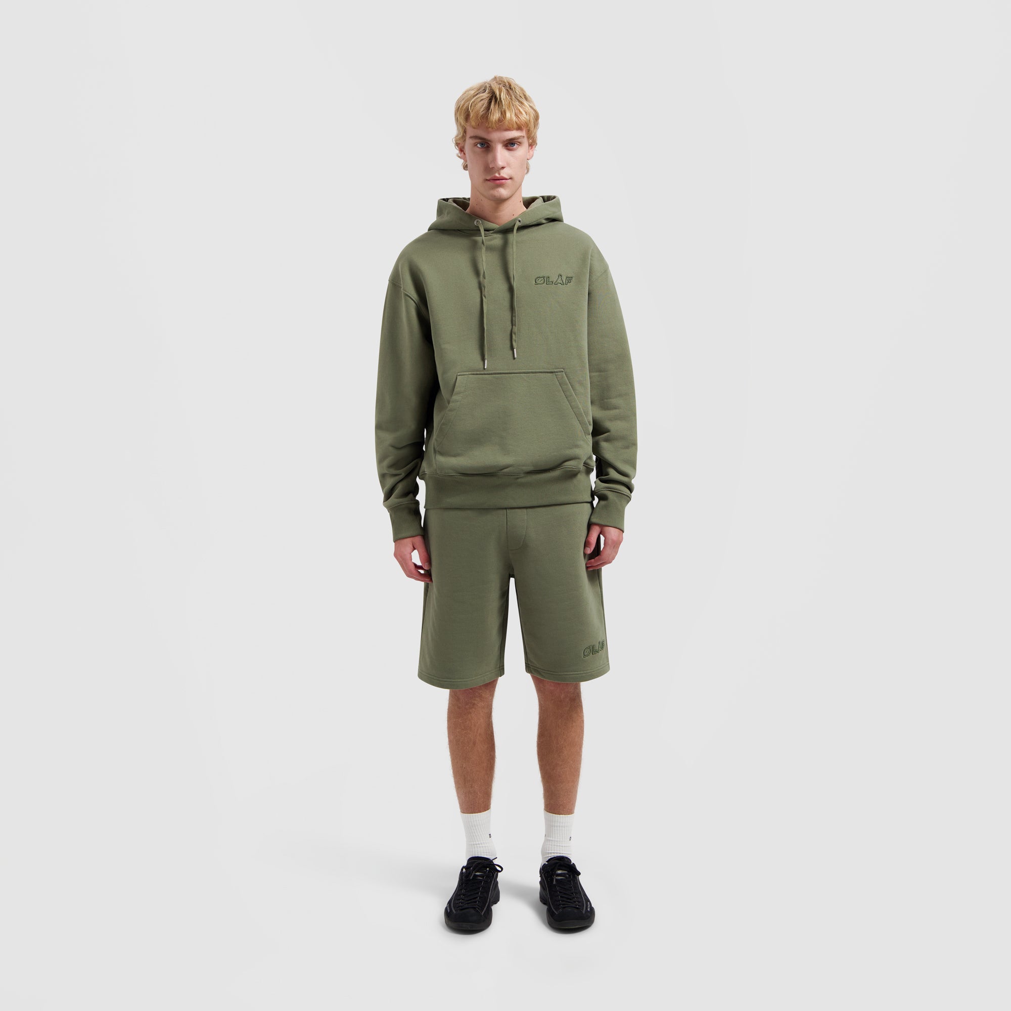 Studio Hoodie - Pewter Green