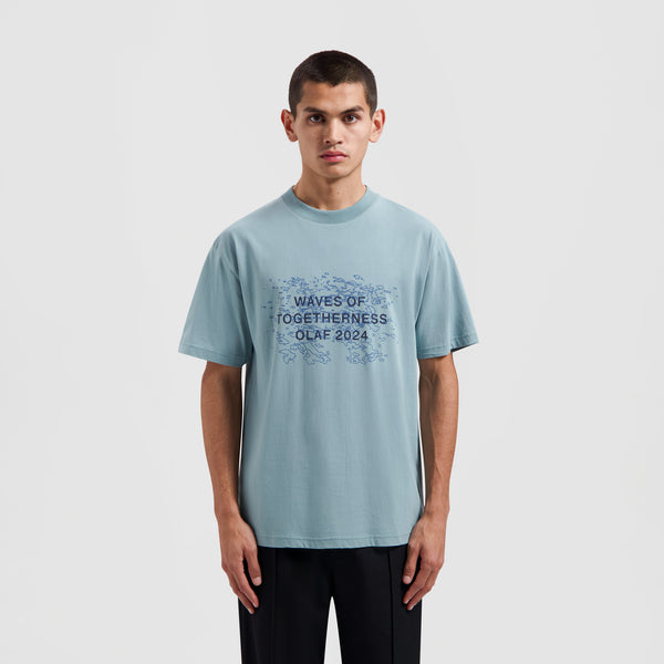 Waves Of Togetherness Tee - Sky Blue